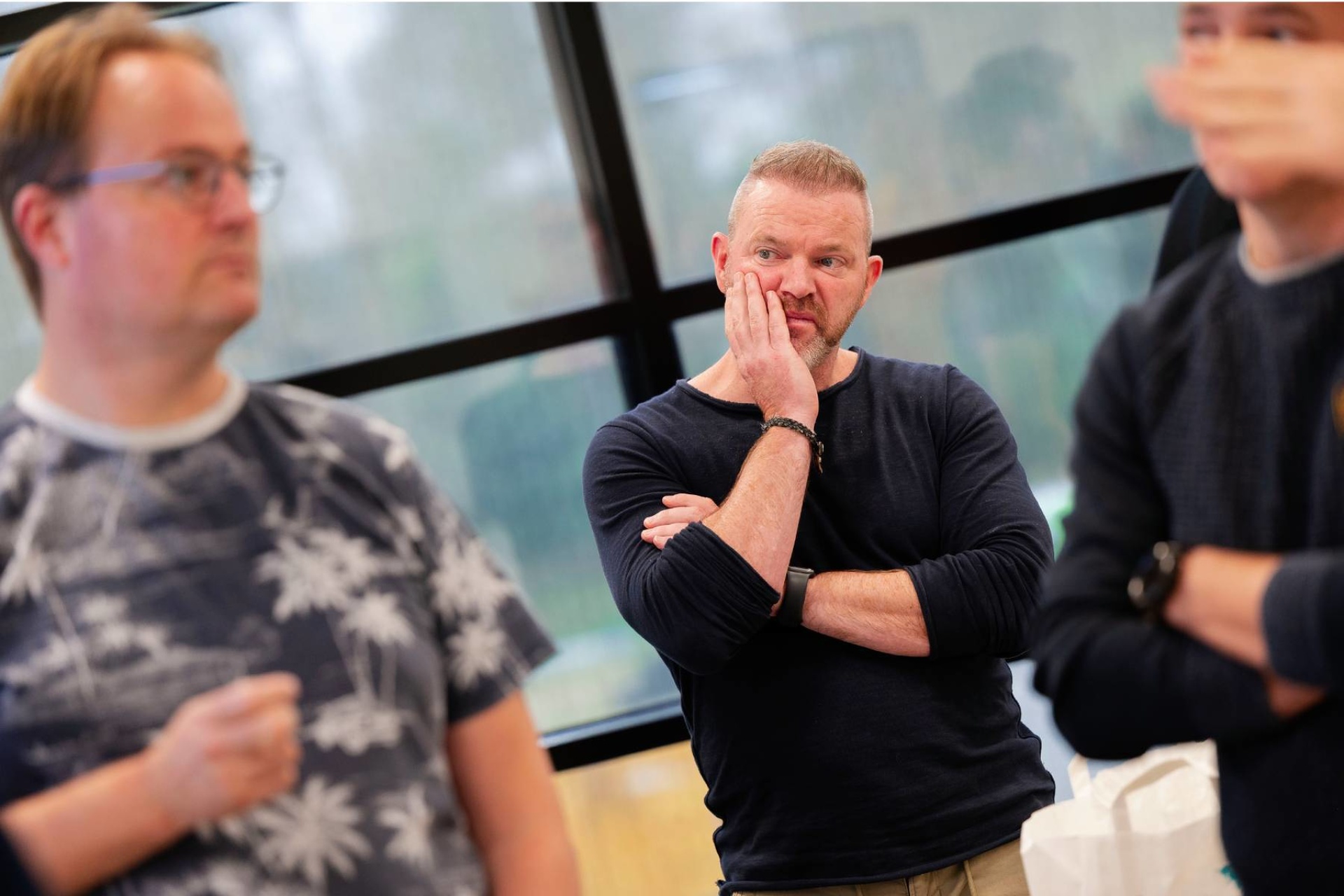 De deelnemers oefenden, onder begeleiding van een trainer, hun TRM-skills